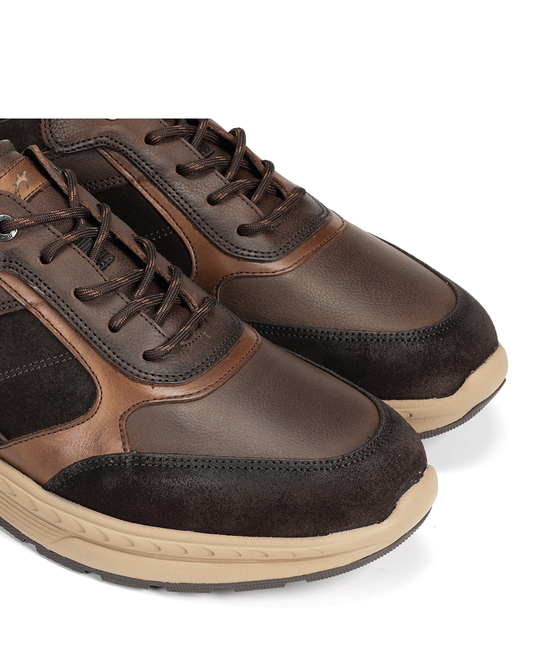 Zapatos de cordones de hombre fabricados en nobuck - Fluchos - Marrón Marrón-6