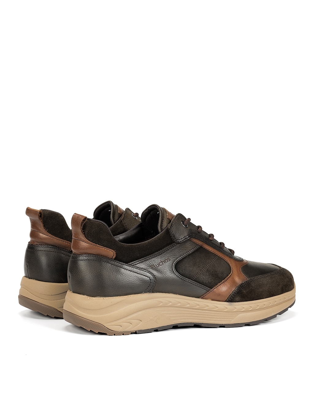 Zapatos de cordones de hombre fabricados en nobuck - Fluchos - Verde Verde-2