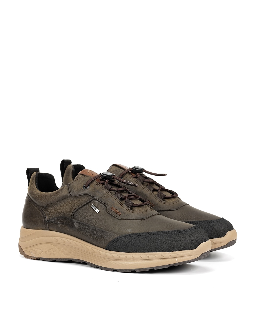 Zapatos de cordones de hombre fabricados en impermeable - Fluchos - Verde Verde-3