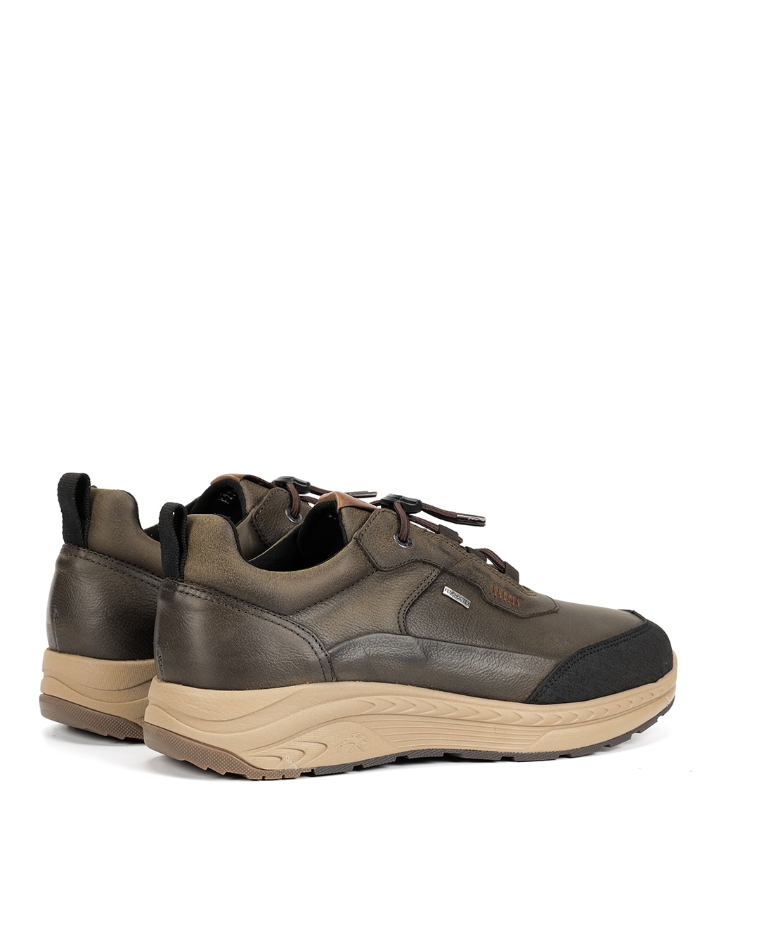 Zapatos de cordones de hombre fabricados en impermeable - Fluchos - Verde Verde-2