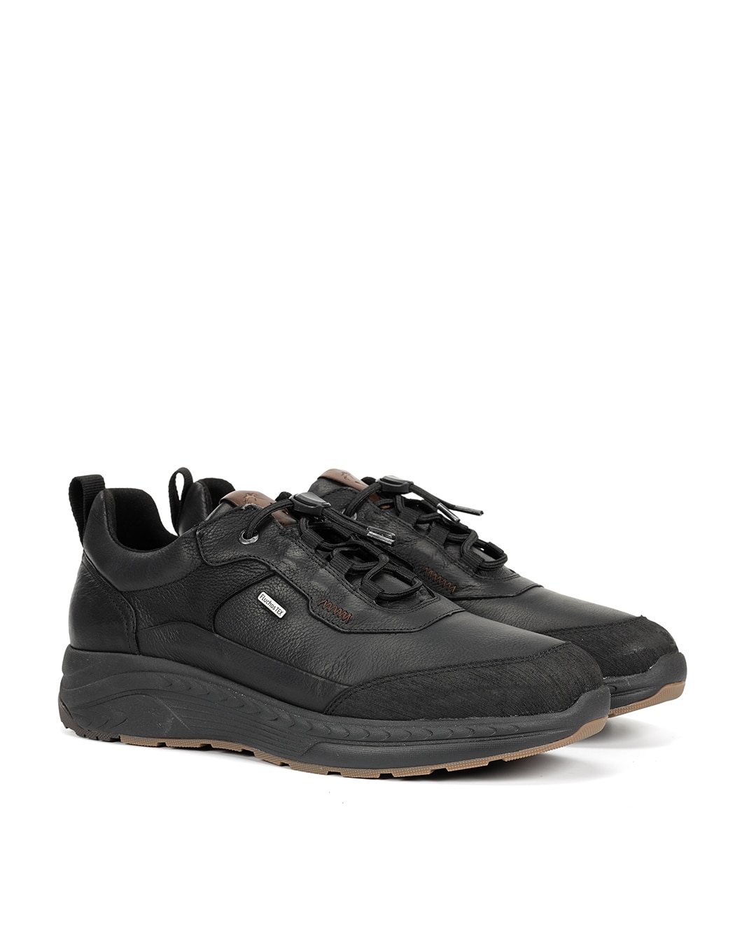 Zapatos de cordones de hombre fabricados en impermeable - Fluchos - Negro Negro-3
