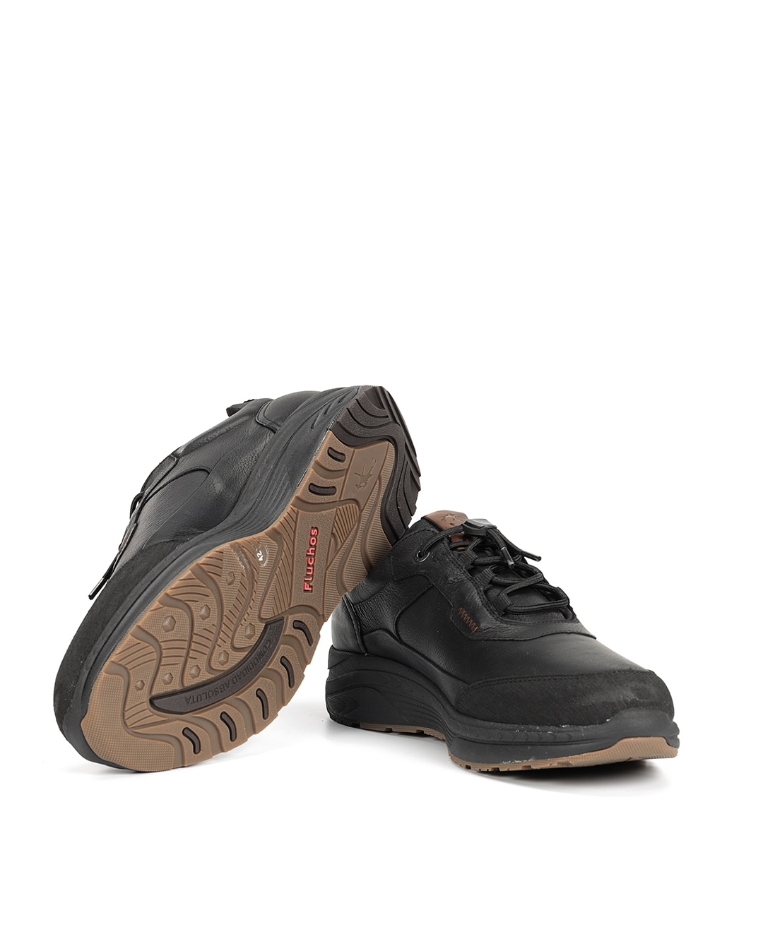 Zapatos de cordones de hombre fabricados en impermeable - Fluchos - Negro Negro-4