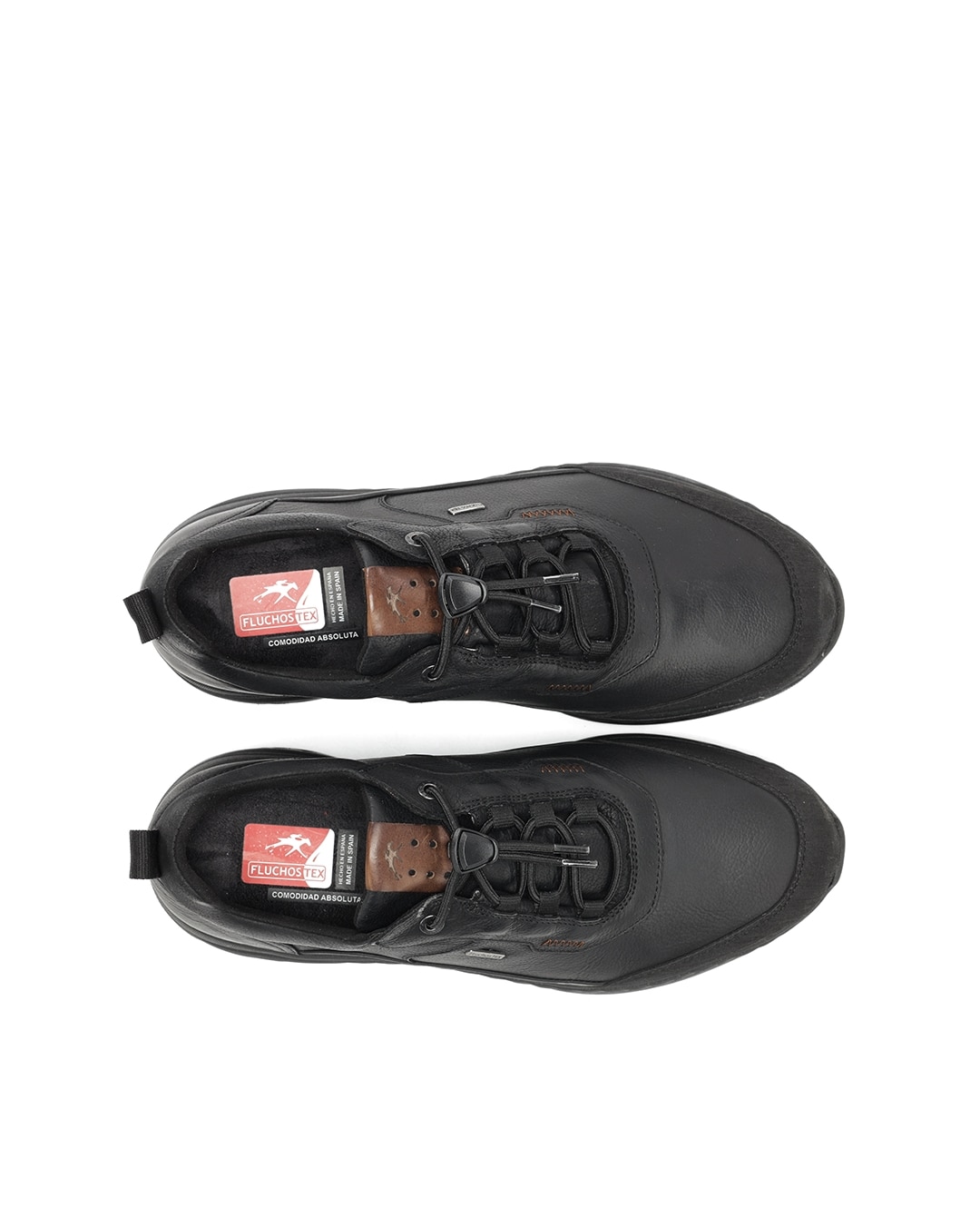 Zapatos de cordones de hombre fabricados en impermeable - Fluchos - Negro Negro-5