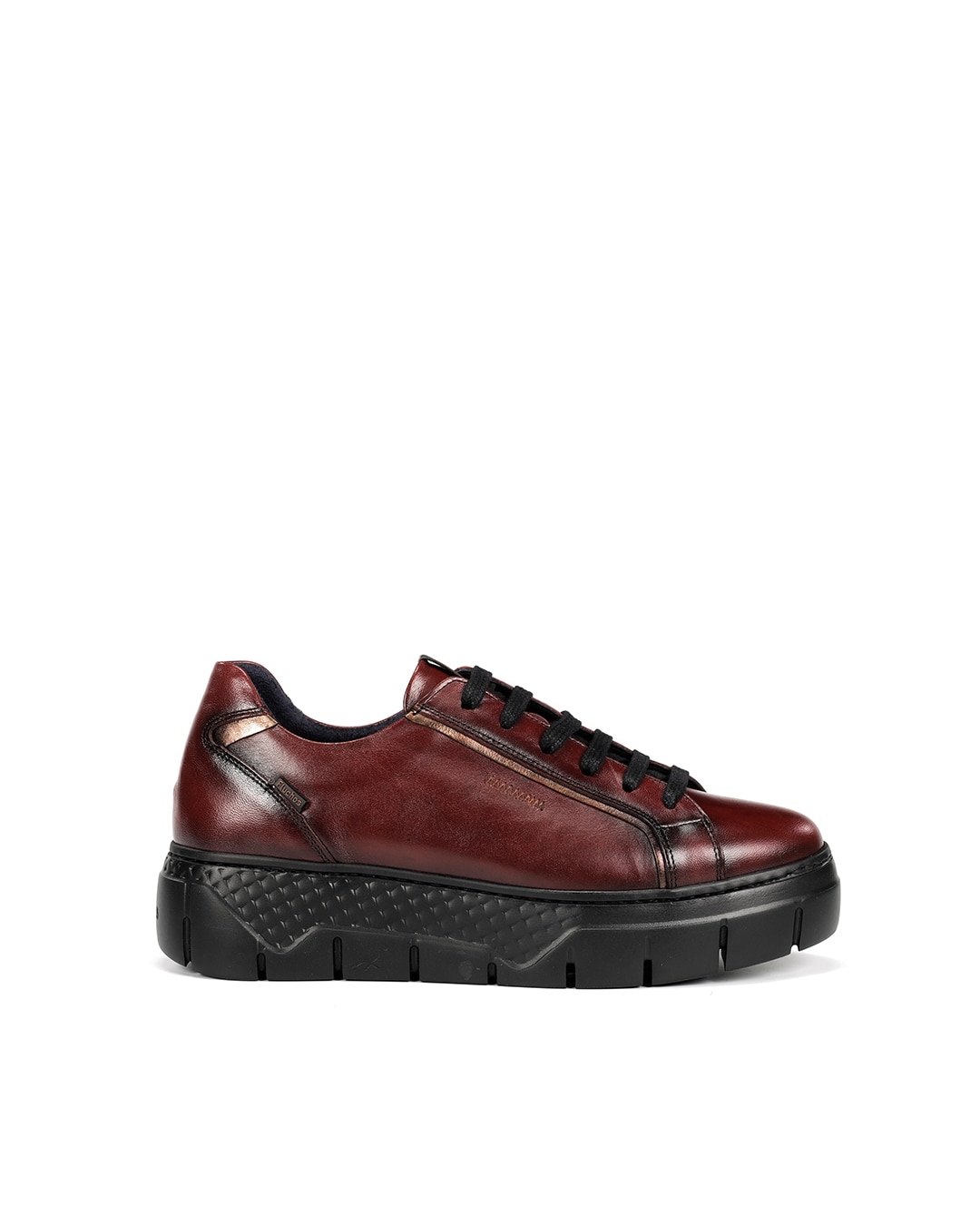 Zapatos de cordones de mujer fabricados en piel - Fluchos - Rojo Rojo-1