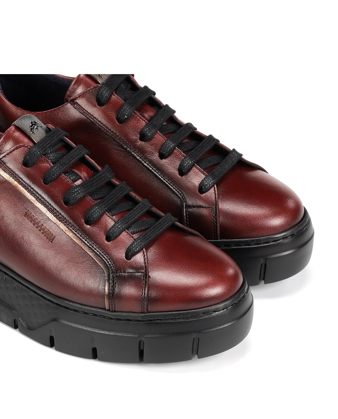 Zapatos de cordones de mujer fabricados en piel - Fluchos - Rojo Rojo-6