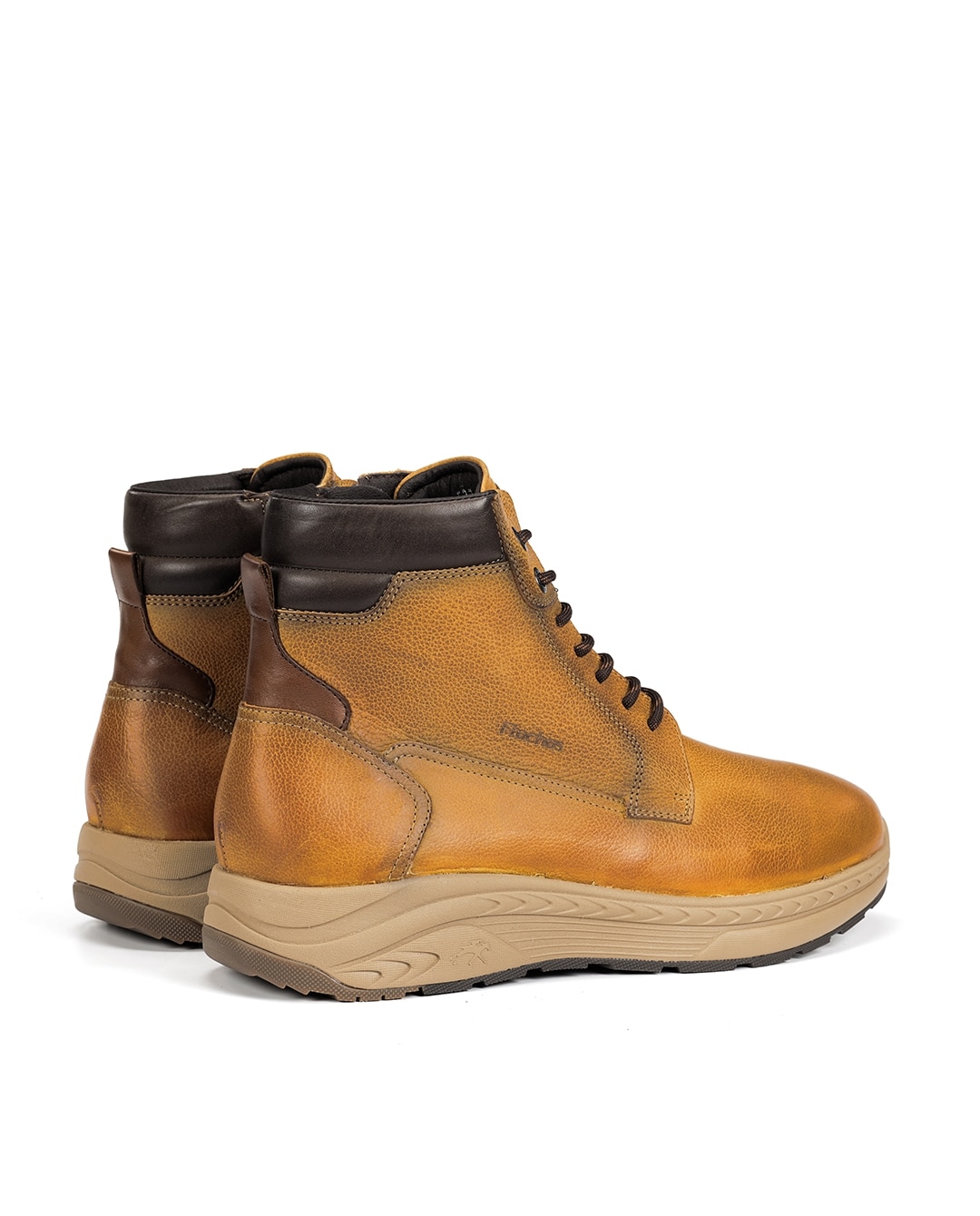 Botines de hombre fabricados en nobuck - Fluchos - Amarillo Amarillo-2