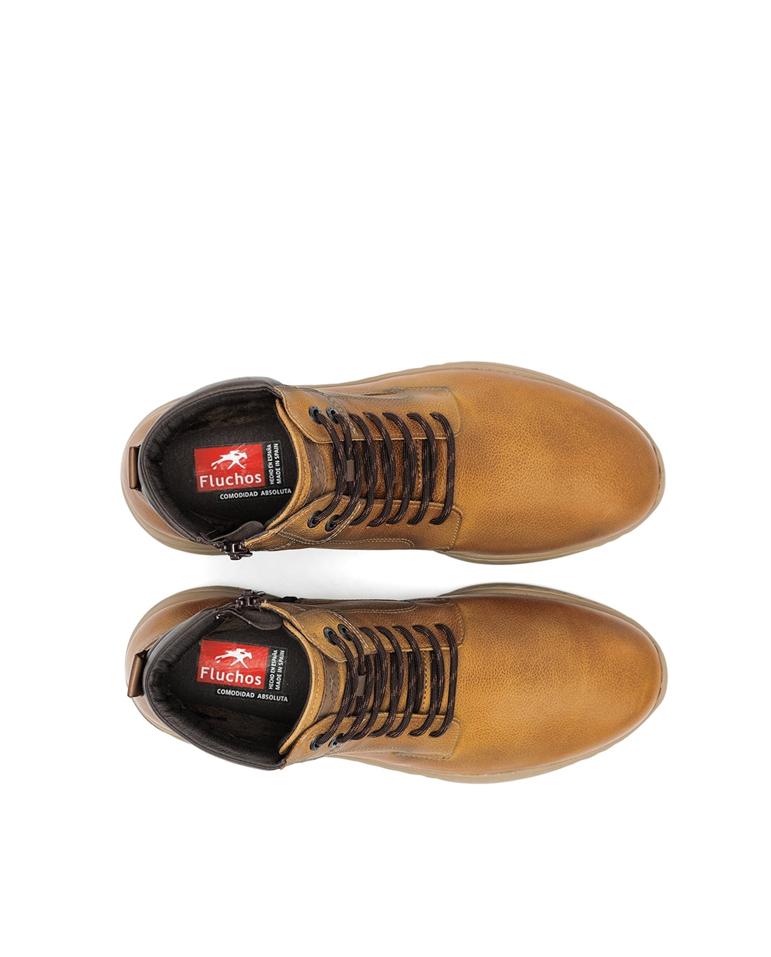 Botines de hombre fabricados en nobuck - Fluchos - Amarillo Amarillo-5