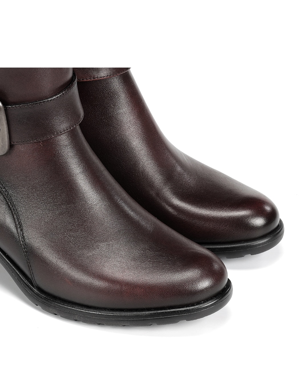 Botines de mujer fabricados en piel - Fluchos - Rojo Rojo-6