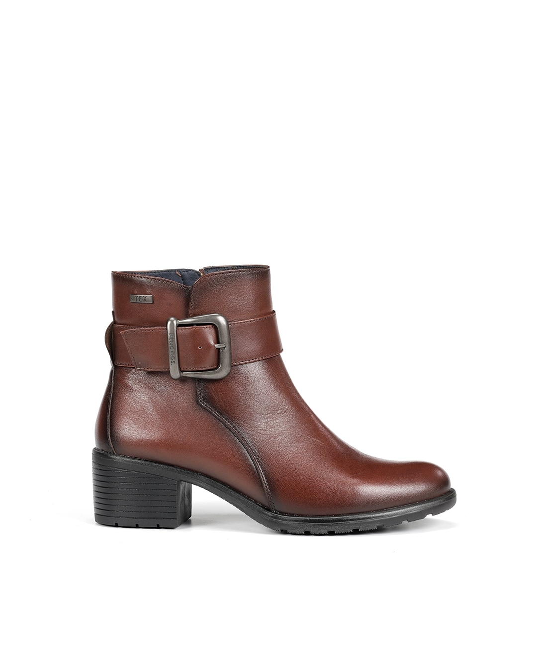 Imagen 0 de Botines de mujer  fabricados en piel Marrón
