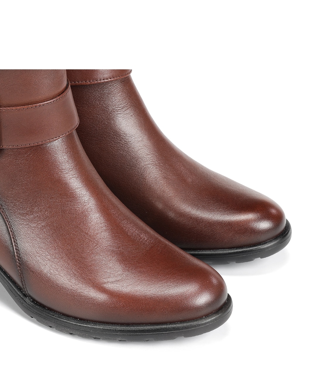 Botines de mujer fabricados en piel - Fluchos - Marrón Marrón-6