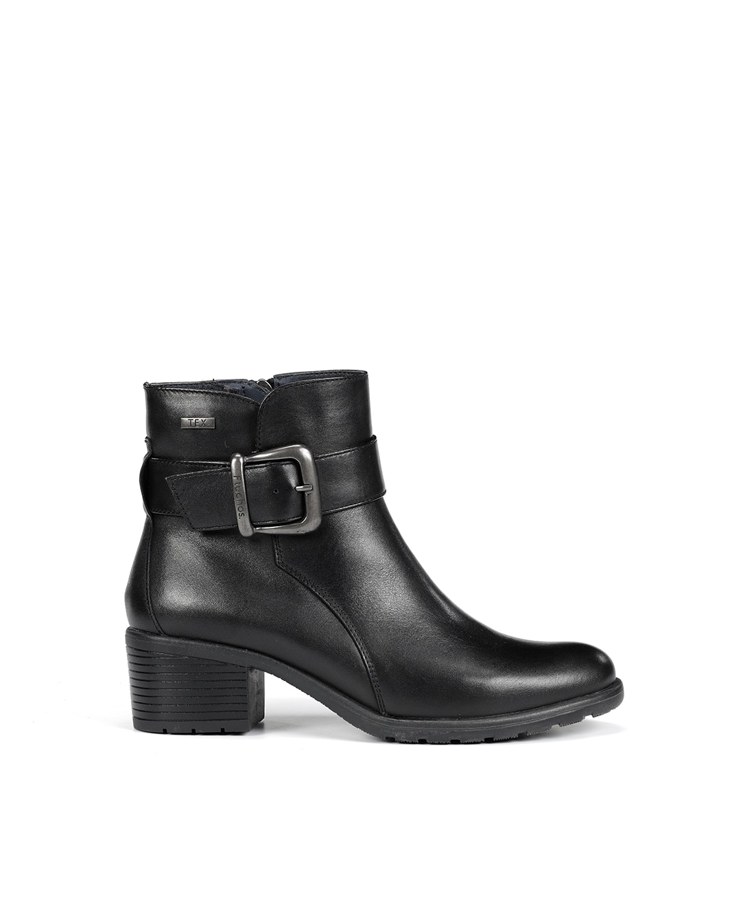 Botines de mujer fabricados en piel - Fluchos - Negro Negro-1