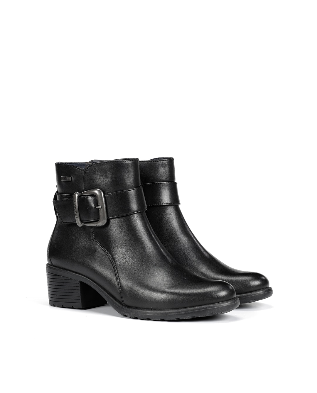 Botines de mujer fabricados en piel - Fluchos - Negro Negro-3