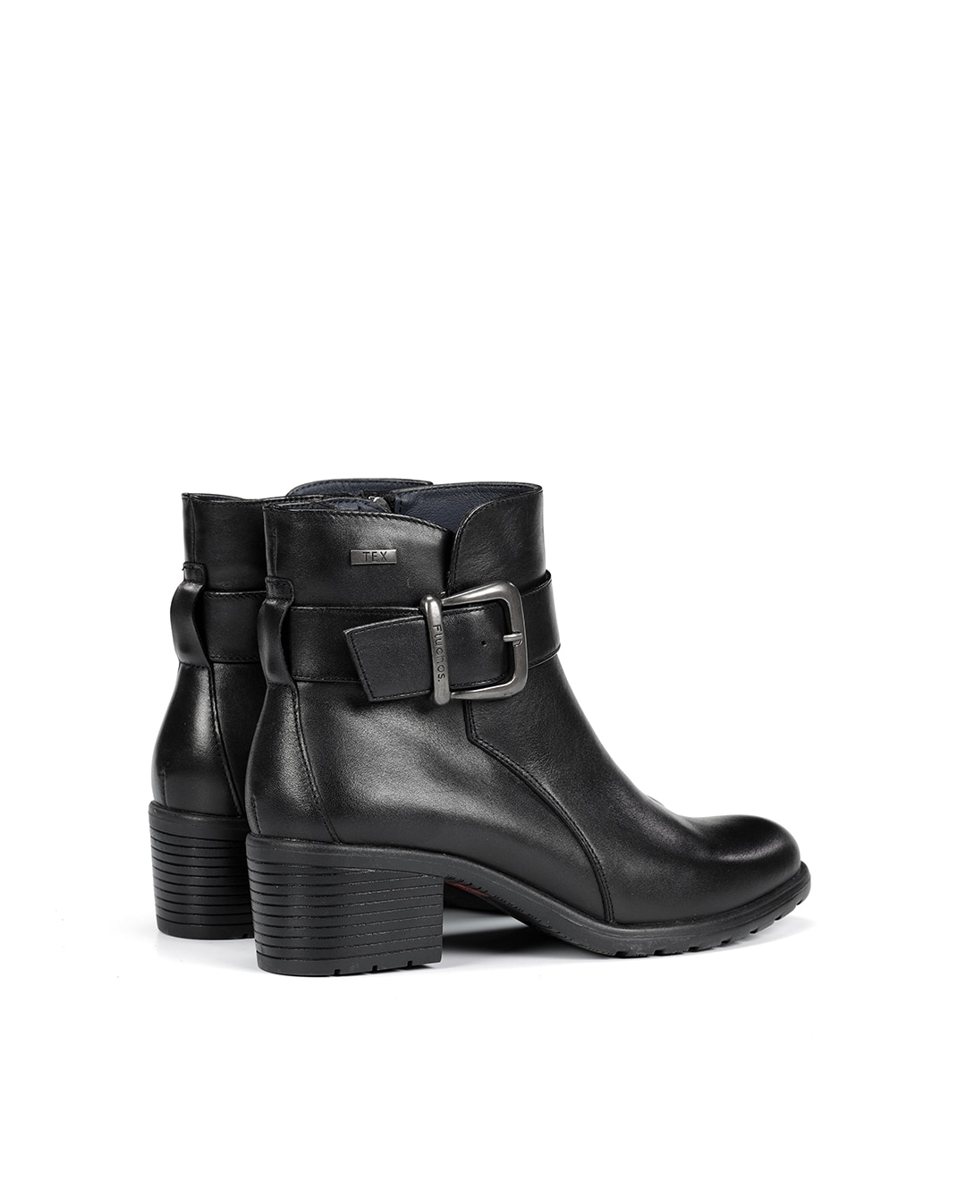 Botines de mujer fabricados en piel - Fluchos - Negro Negro-2
