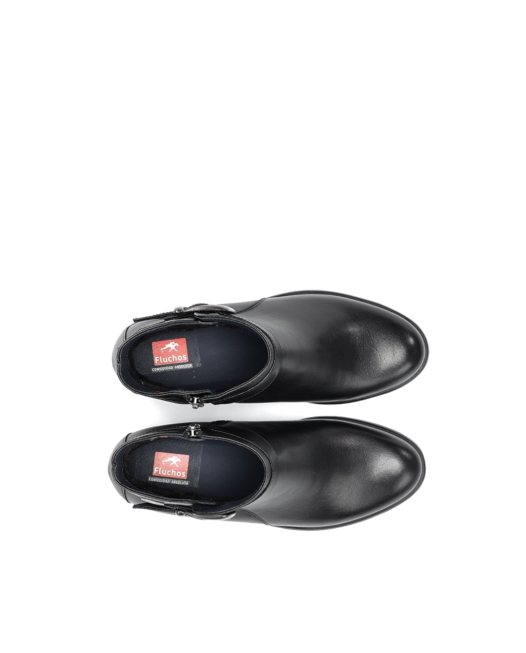 Botines de mujer fabricados en piel - Fluchos - Negro Negro-5