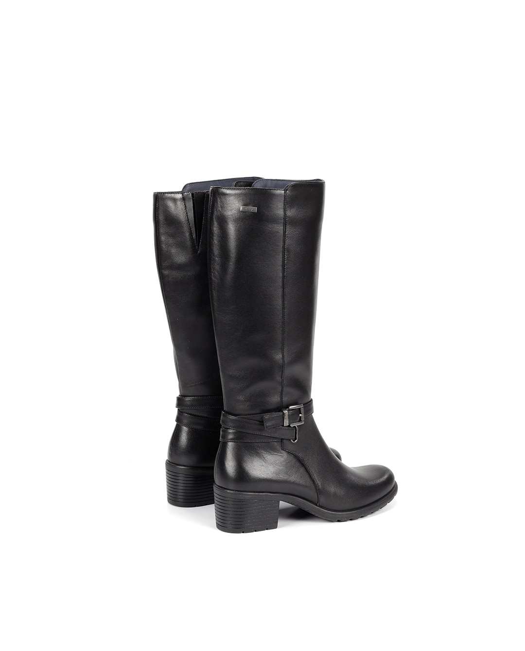 Botas de mujer fabricados en piel - Fluchos - Negro Negro-4