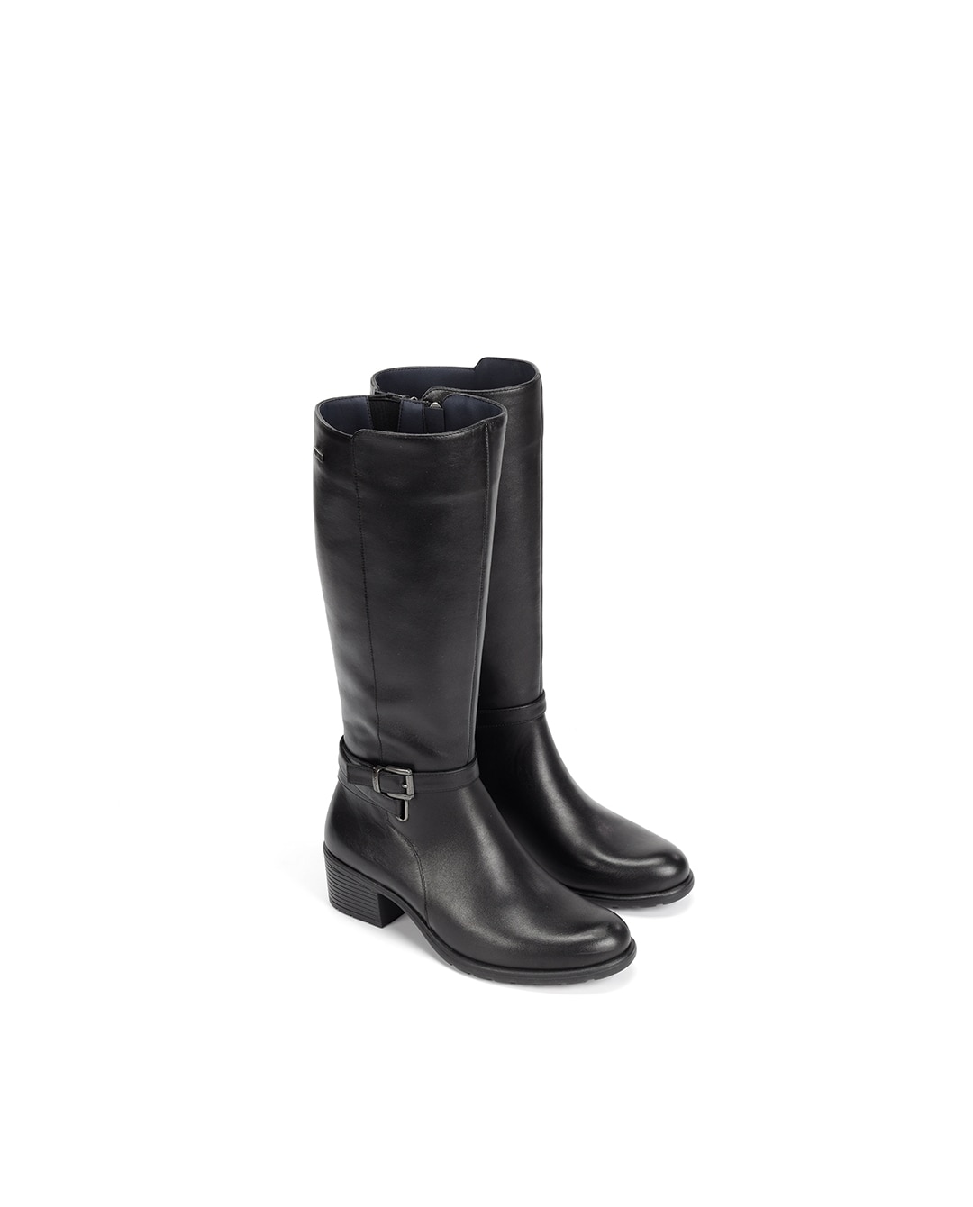 Botas de mujer fabricados en piel - Fluchos - Negro Negro-5
