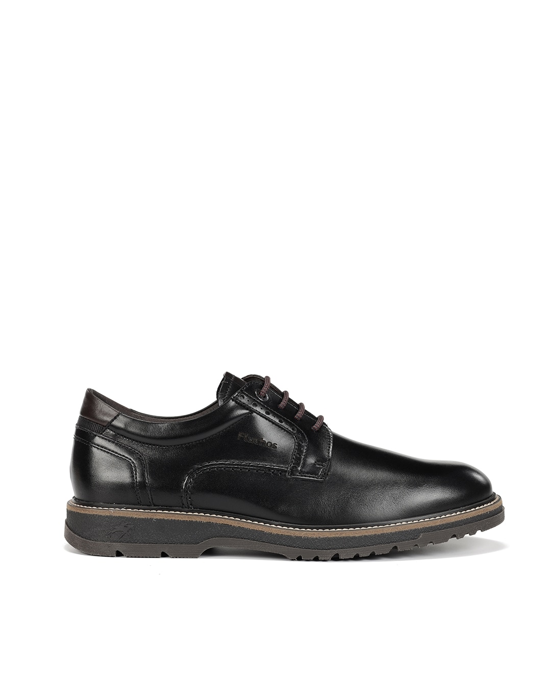 Imagen 0 de Zapatos de cordones de hombre  fabricados en piel Negro