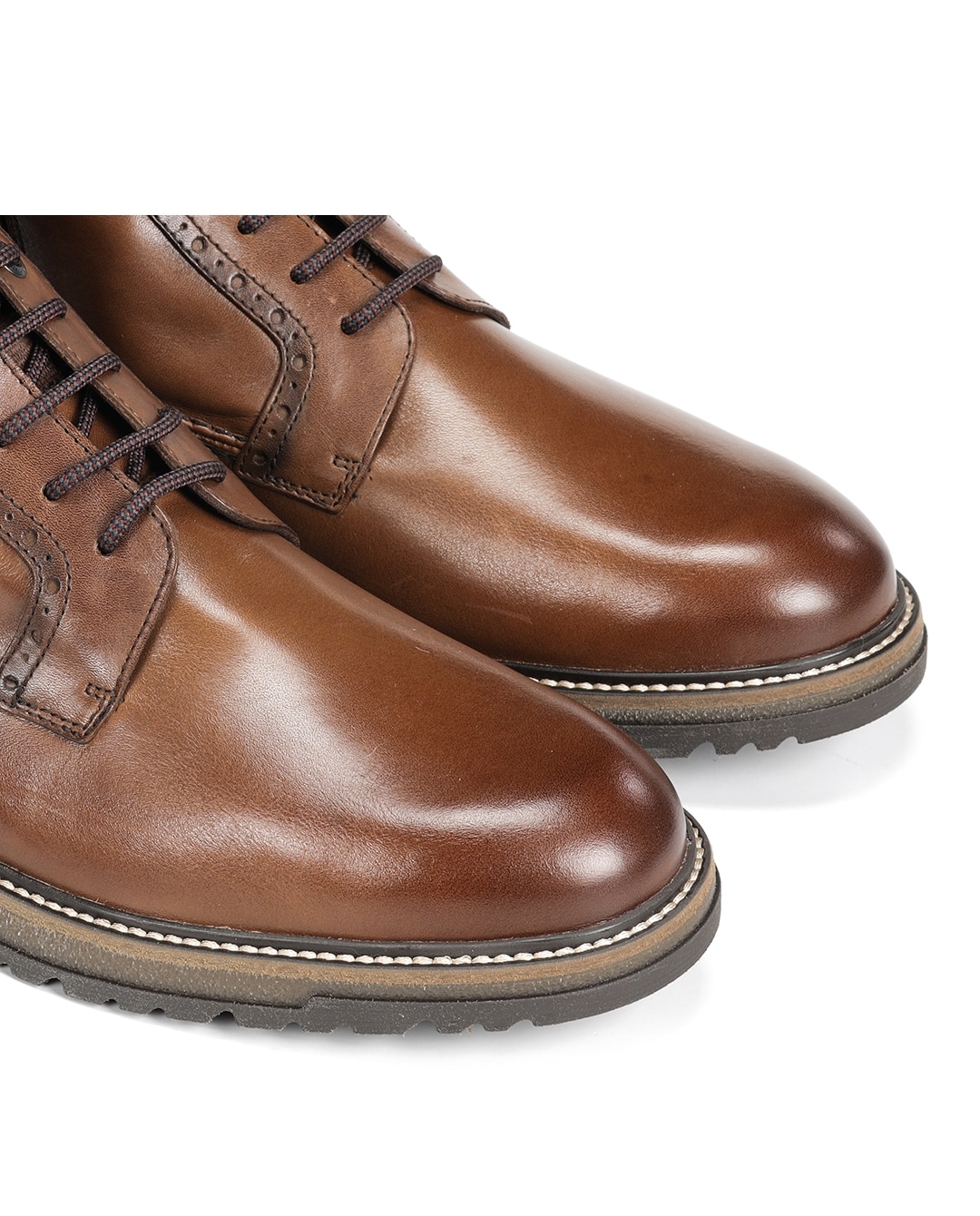 Botines de hombre fabricados en piel - Fluchos - Marrón Marrón-6