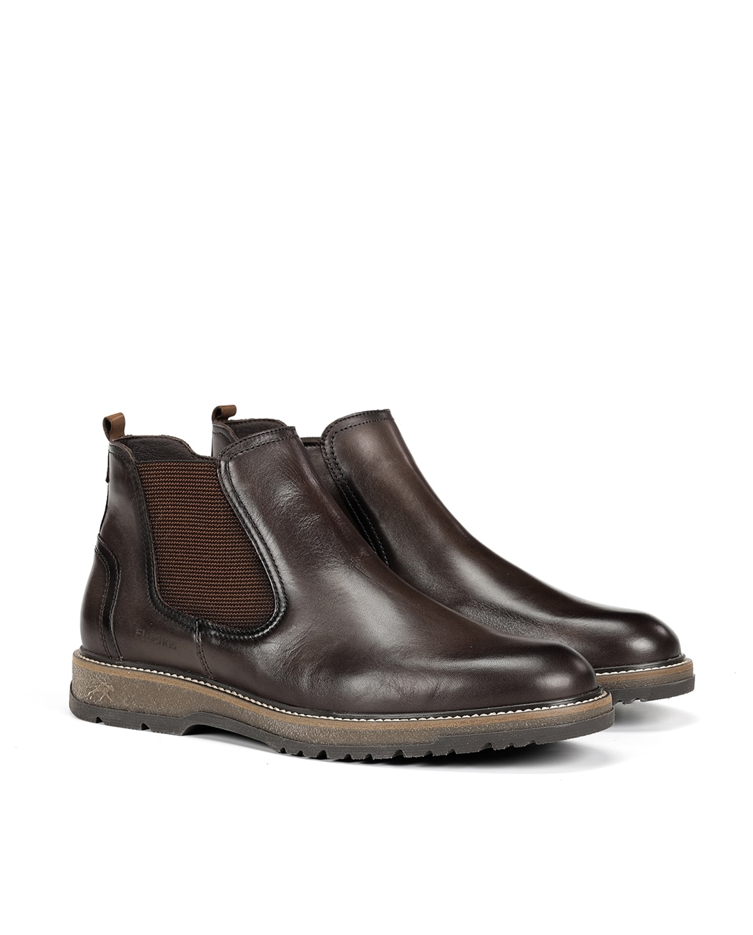 Botines de hombre fabricados en piel - Fluchos - Marrón Marrón-3