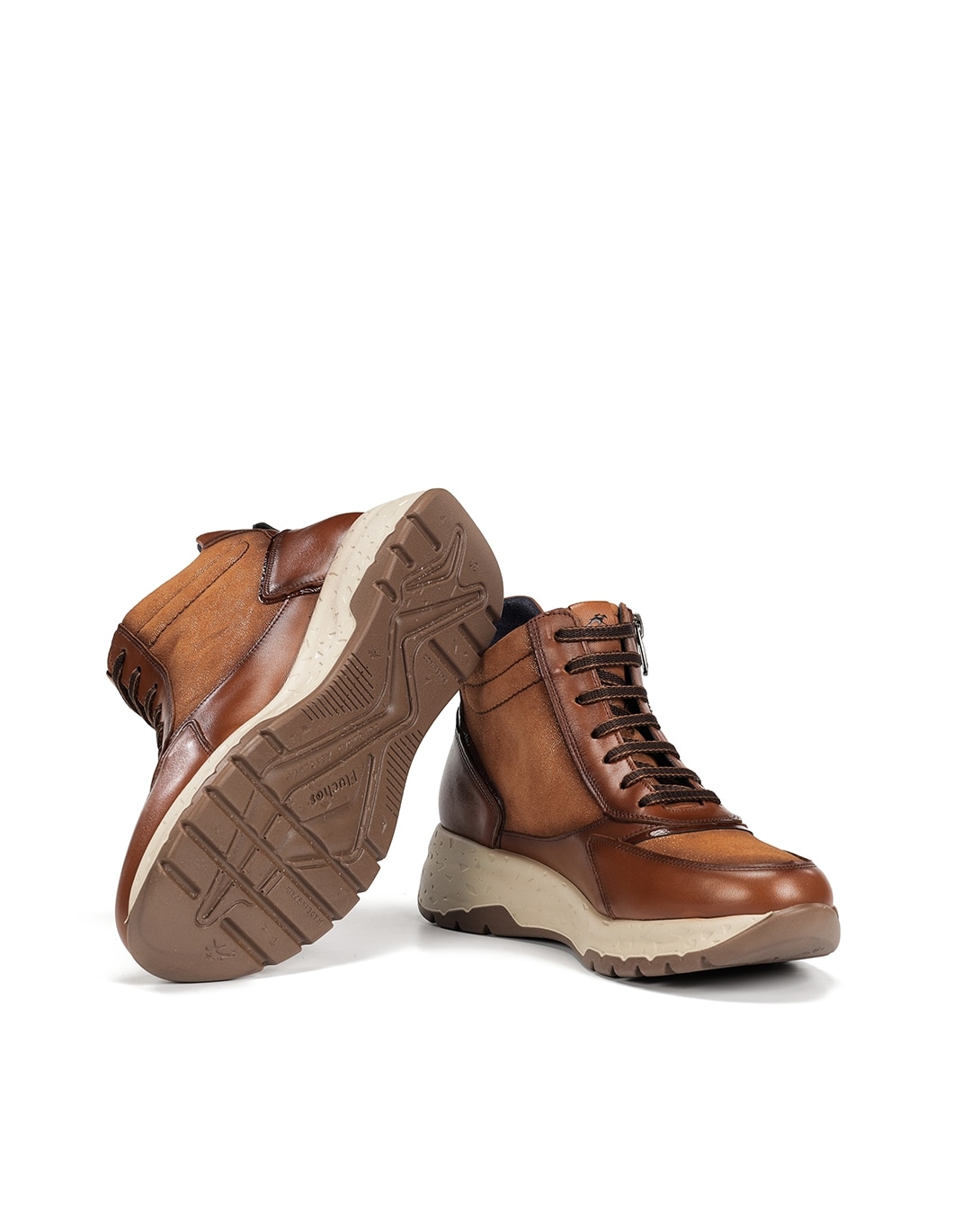 Botines de mujer fabricados en piel - Fluchos - Marrón Marrón-4