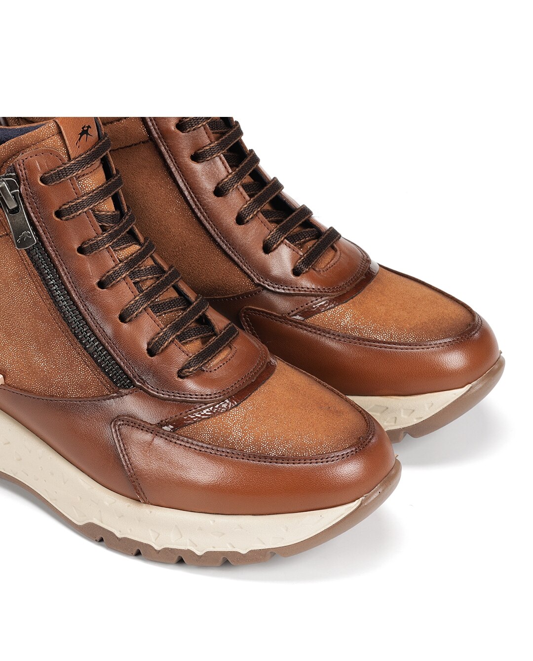 Botines de mujer fabricados en piel - Fluchos - Marrón Marrón-6