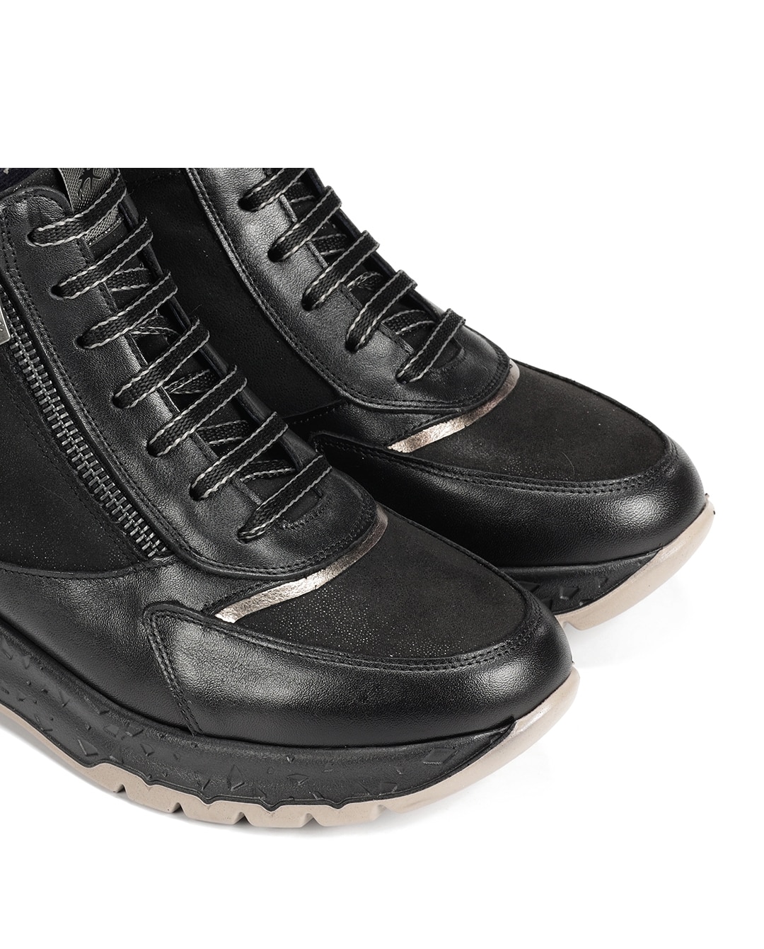 Botines de mujer fabricados en piel - Fluchos - Negro Negro-6