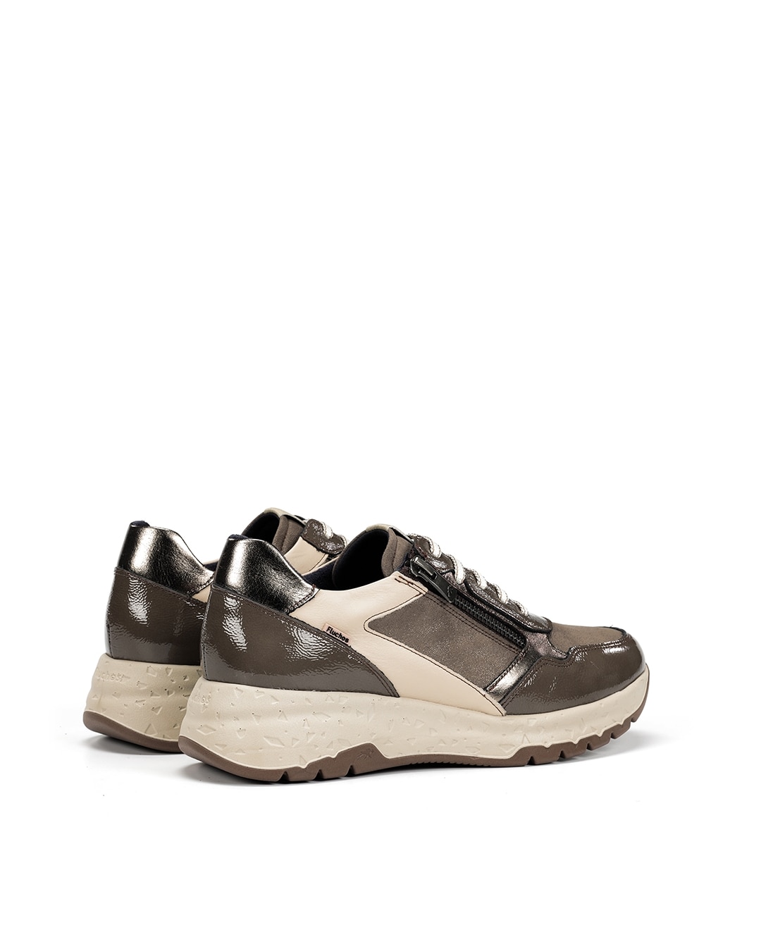 Zapatos de cordones de mujer fabricados en piel - Fluchos - Marrón oscuro Marrón oscuro-2