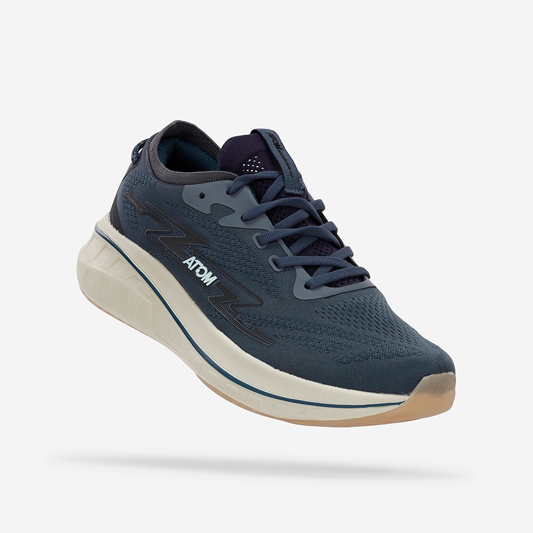 Zapatillas de running de hombre Atom - Azul / Gris Azul / Gris-2