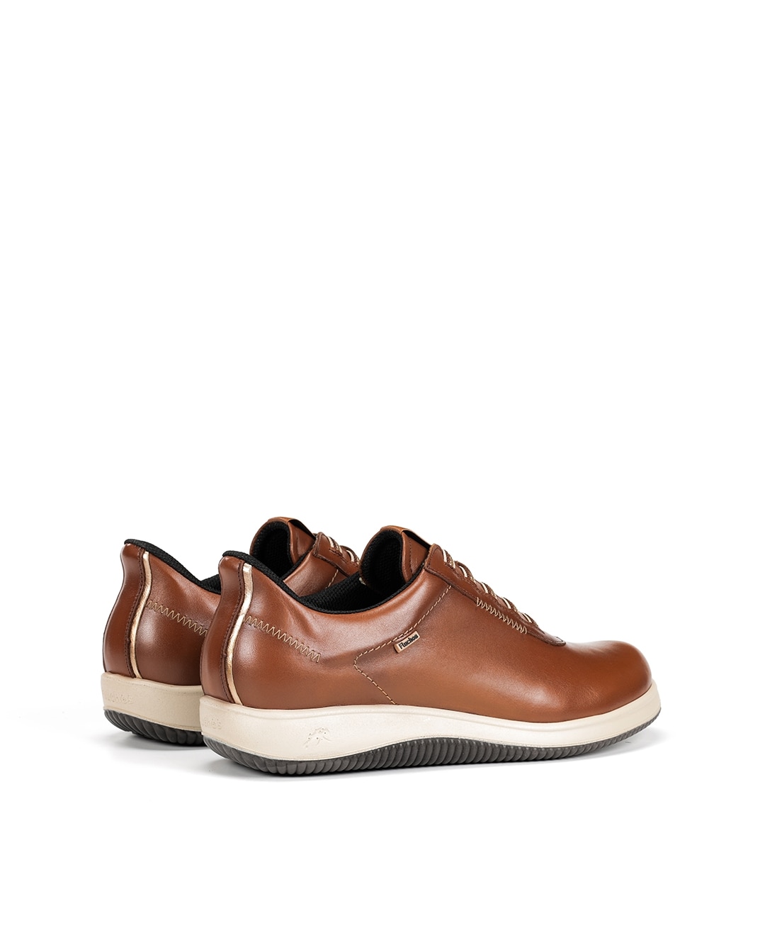 Zapatos de cordones de mujer fabricados en piel - Fluchos - Marrón Marrón-2