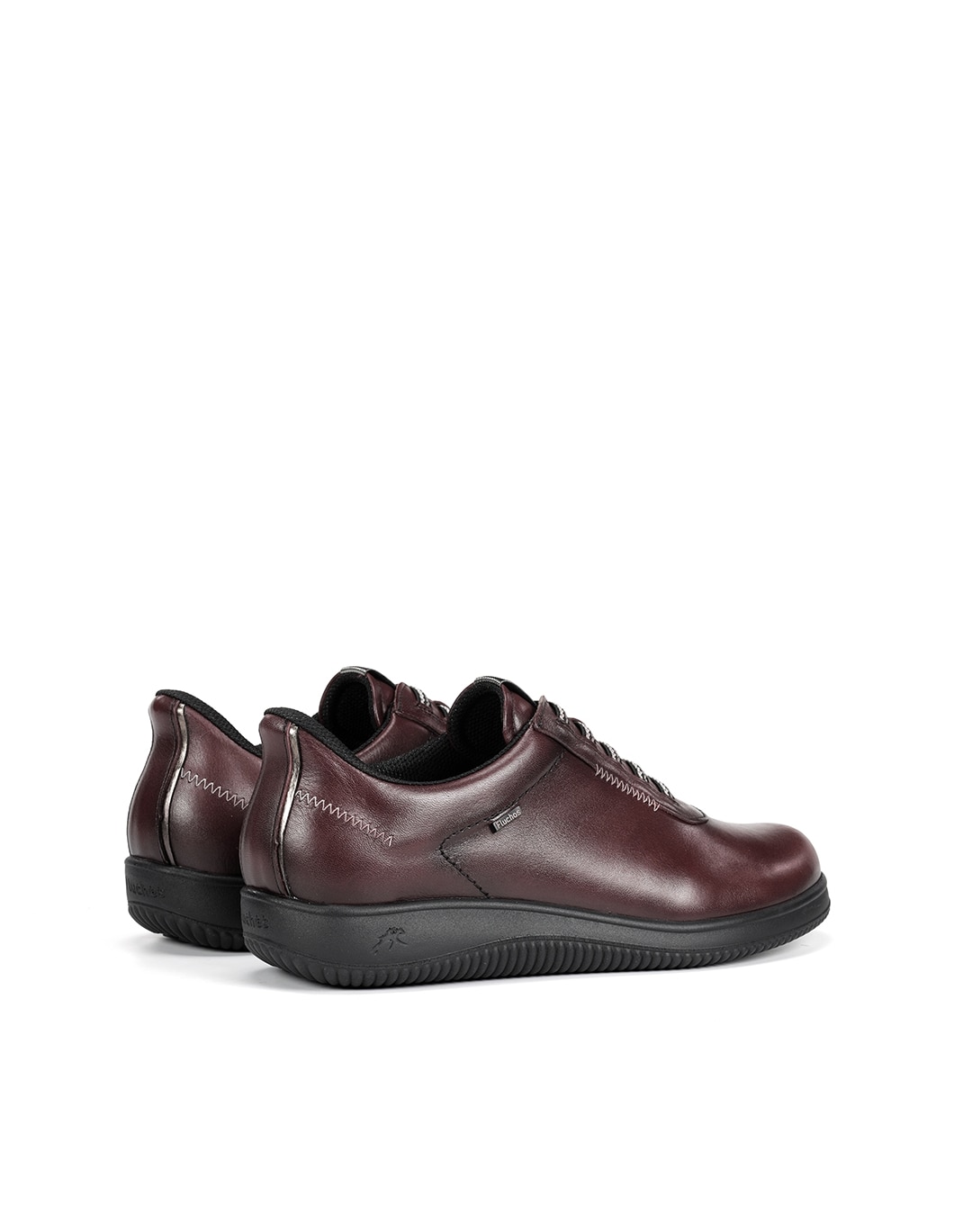 Zapatos de cordones de mujer fabricados en piel - Fluchos - Rojo Rojo-2