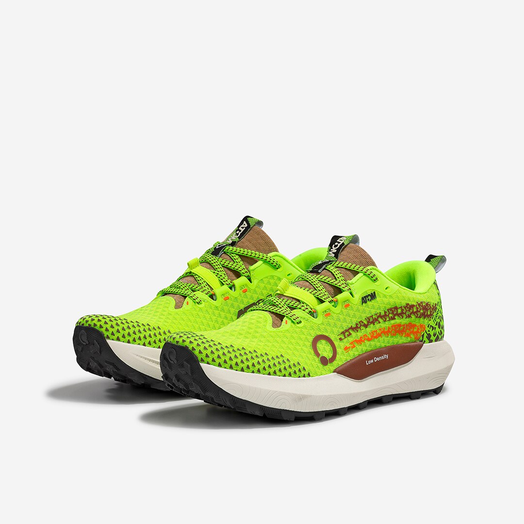 Zapatillas de trail running de mujer Atom - Amarillo Flúor Amarillo Flúor-3