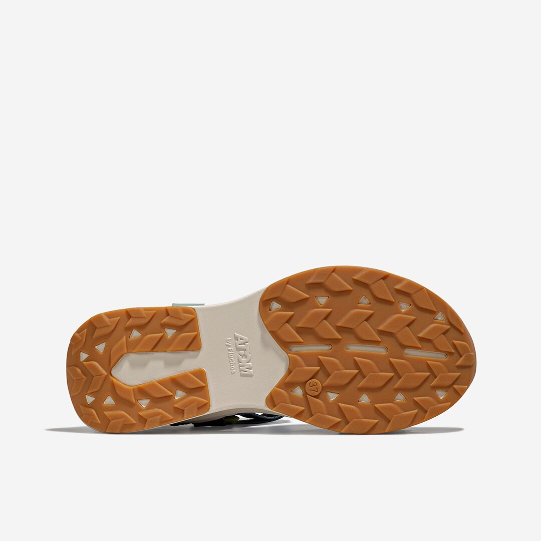 Sandalias casual de mujer Atom - Azul / Gris Azul / Gris-3
