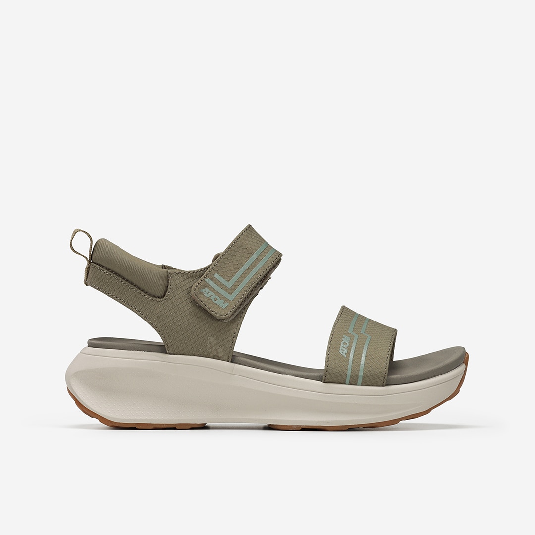 Sandalias casual de mujer Atom - Verde Verde-1