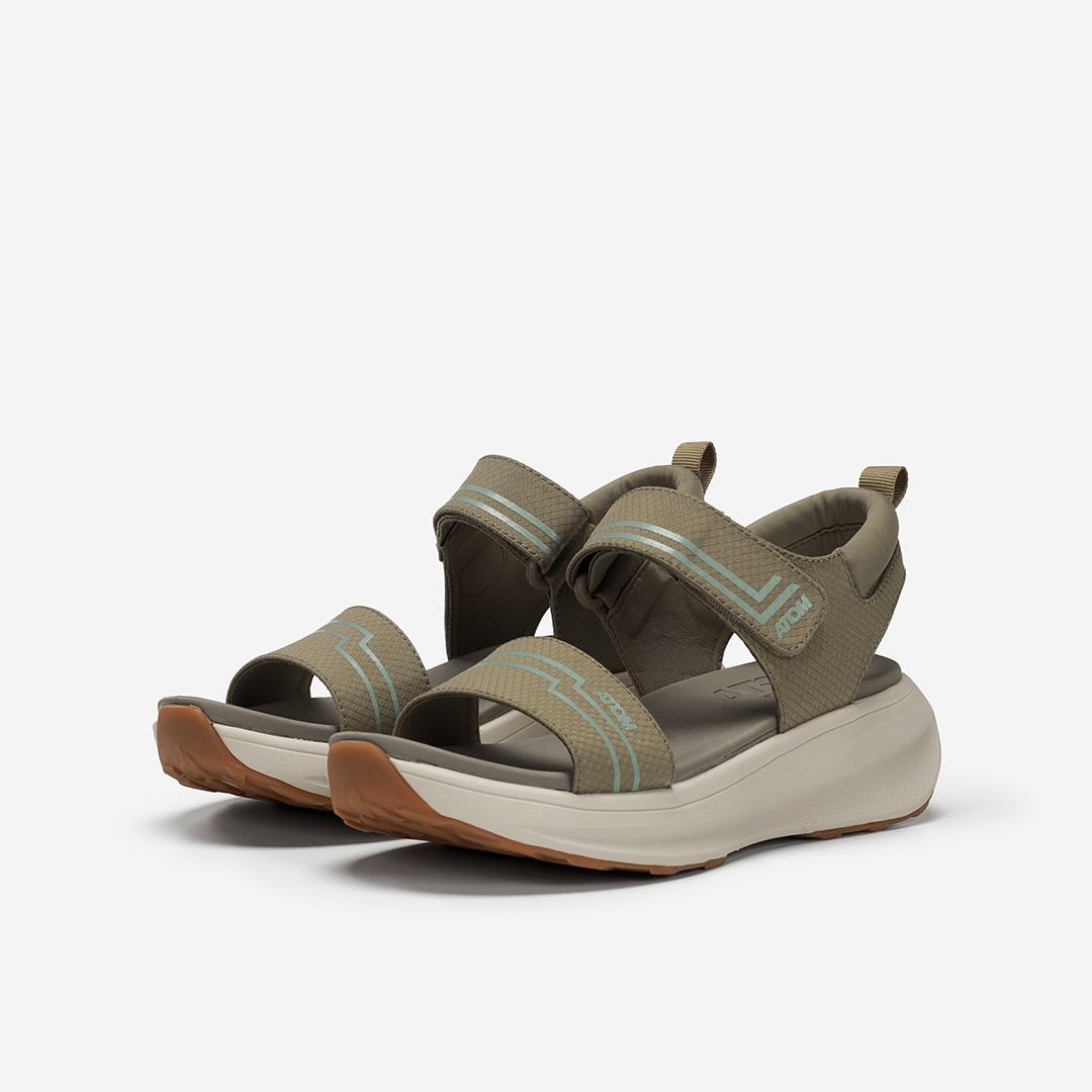 Sandalias casual de mujer Atom - Verde Verde-4