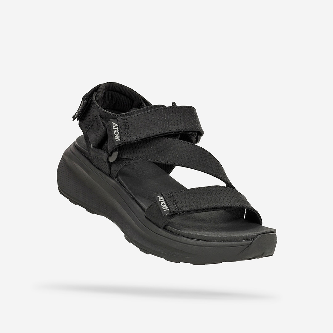 Sandalias casual de mujer Atom - Negro / Gris Negro / Gris-2