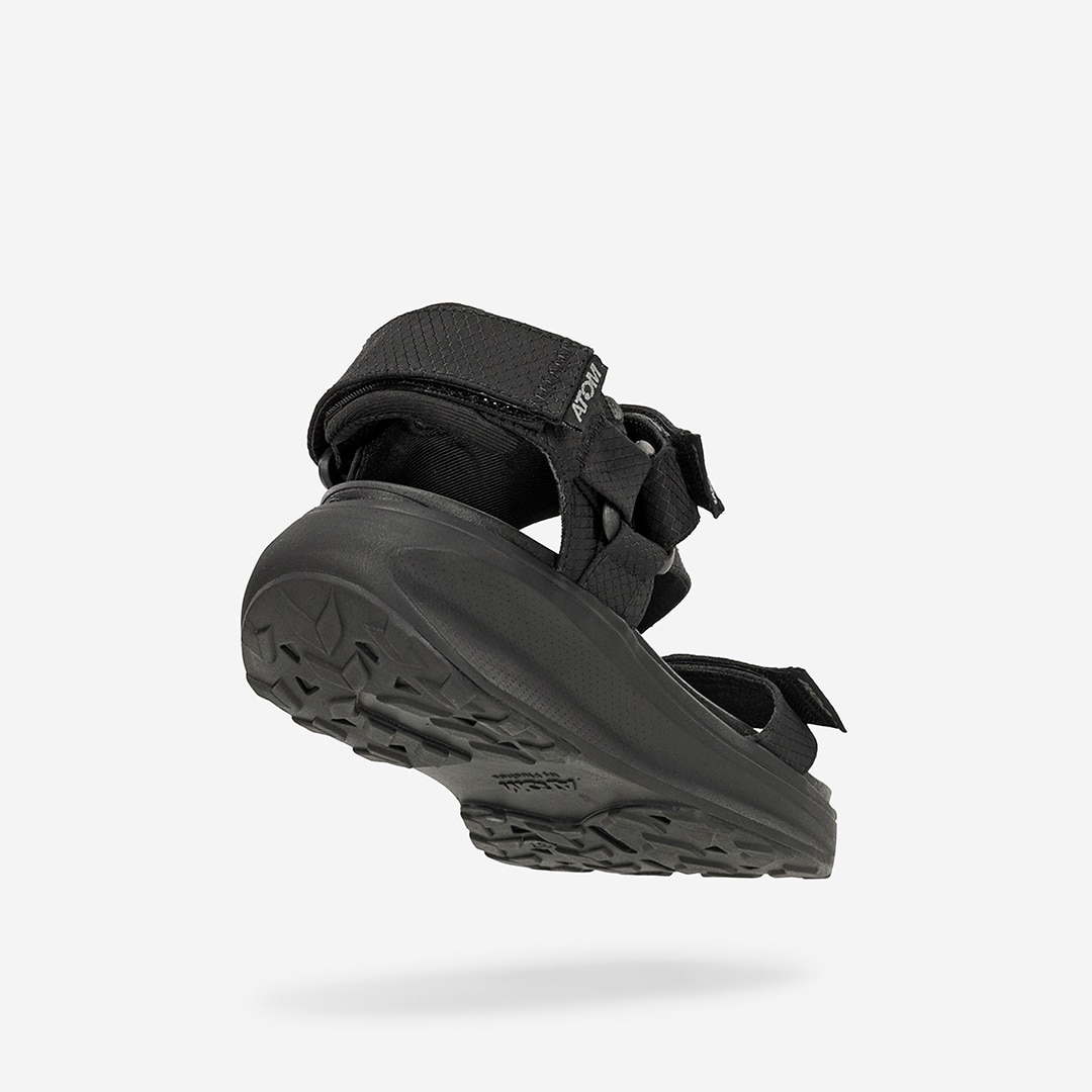 Sandalias casual de mujer Atom - Negro / Gris Negro / Gris-4