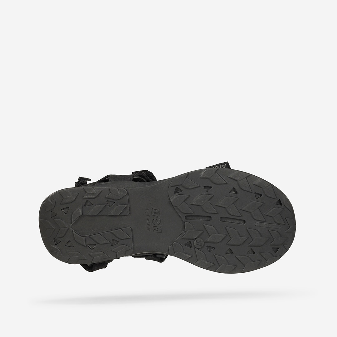 Sandalias casual de mujer Atom - Negro / Gris Negro / Gris-6