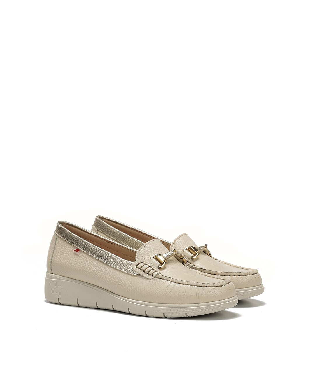 Mocasines de mujer fabricados en piel - Fluchos - Marrón Marrón-3