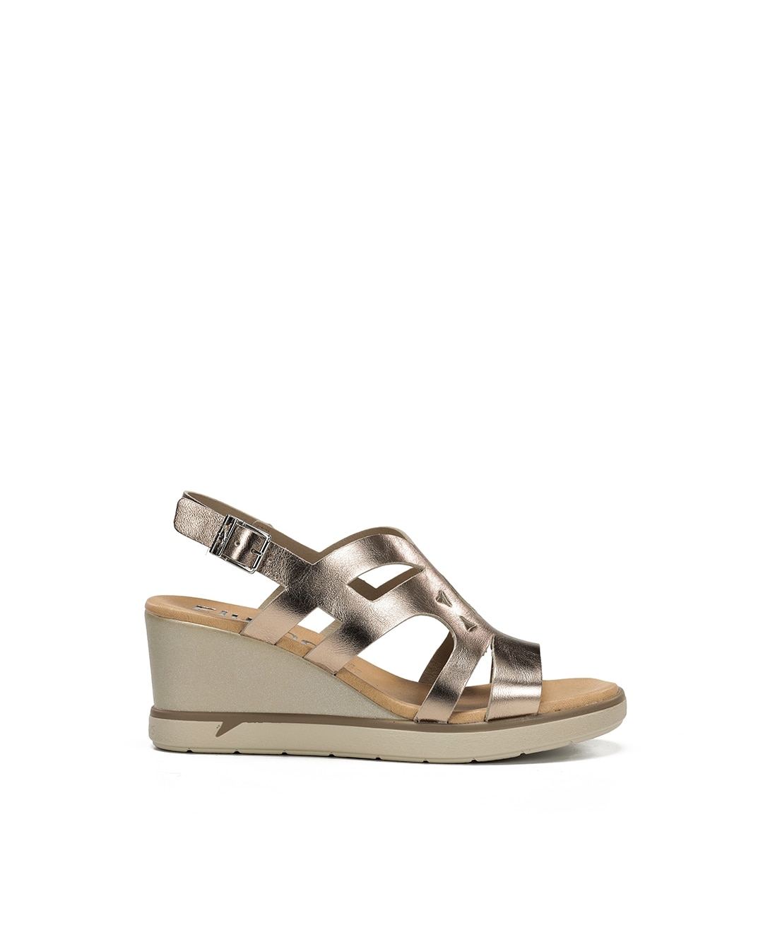 Sandalias de mujer fabricados en piel - Fluchos - Oro Oro-1
