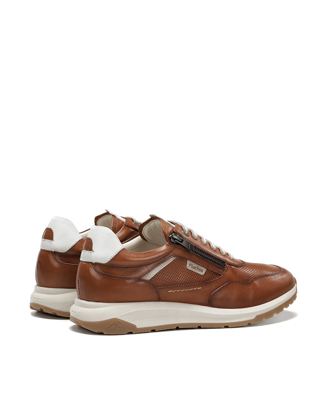 Zapatos de cordones de hombre fabricados en piel - Fluchos - Marrón Marrón-2