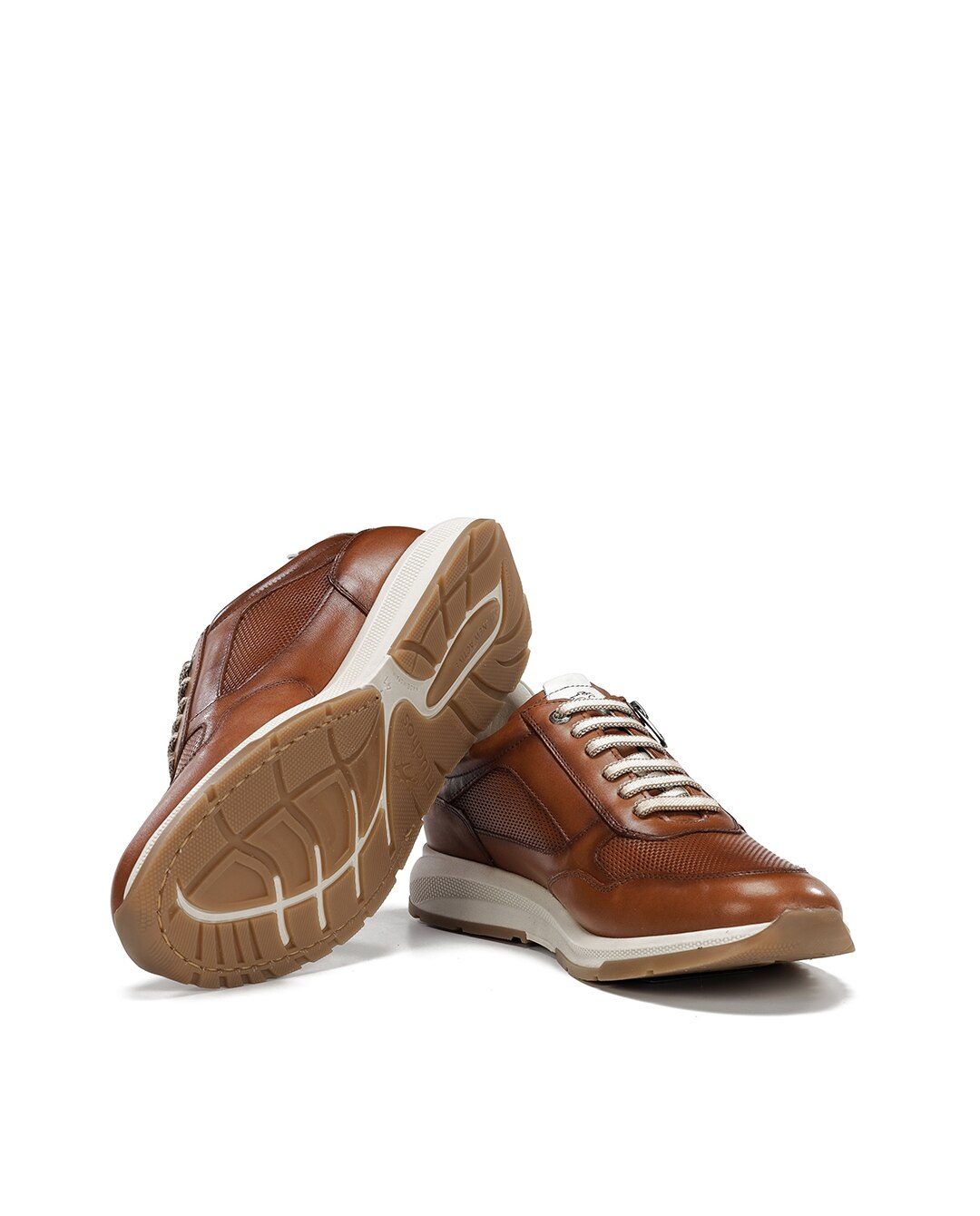 Zapatos de cordones de hombre fabricados en piel - Fluchos - Marrón Marrón-4