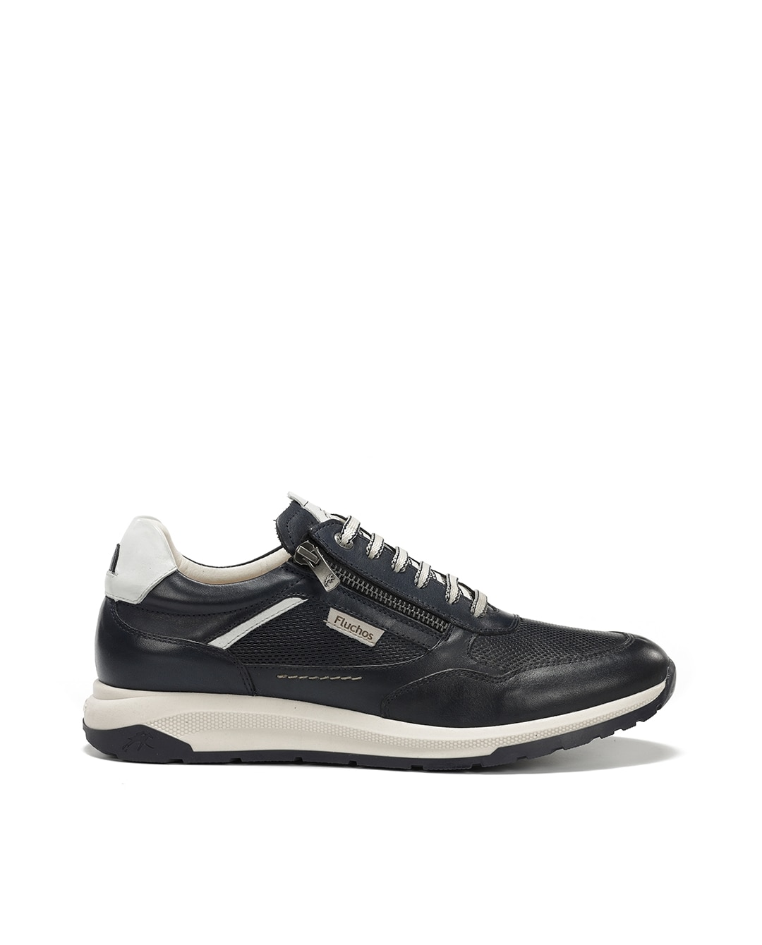 Zapatos de cordones de hombre fabricados en piel - Fluchos - Azul Azul-1