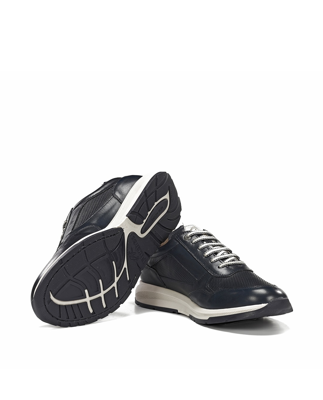 Zapatos de cordones de hombre fabricados en piel - Fluchos - Azul Azul-4