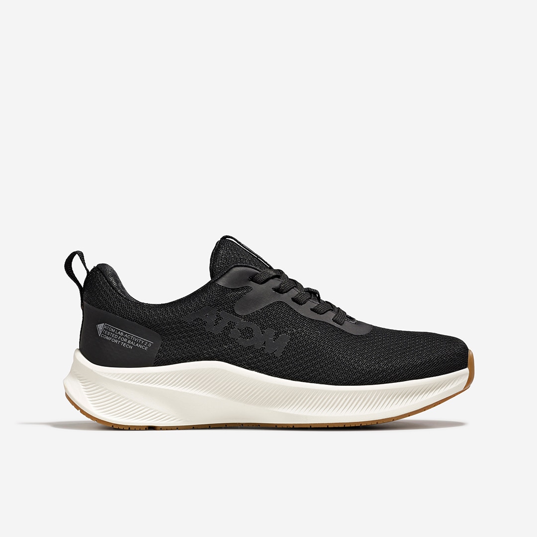 Imagen 0 de Zapatillas casual de mujer Atom Negro / Blanco