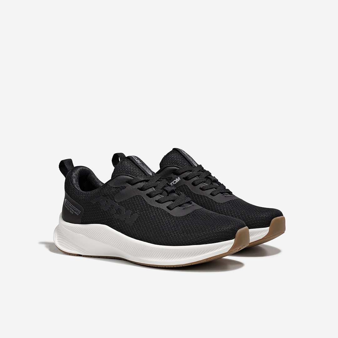 Imagen 5 de Zapatillas casual de mujer Atom - Negro / Blanco Negro / Blanco