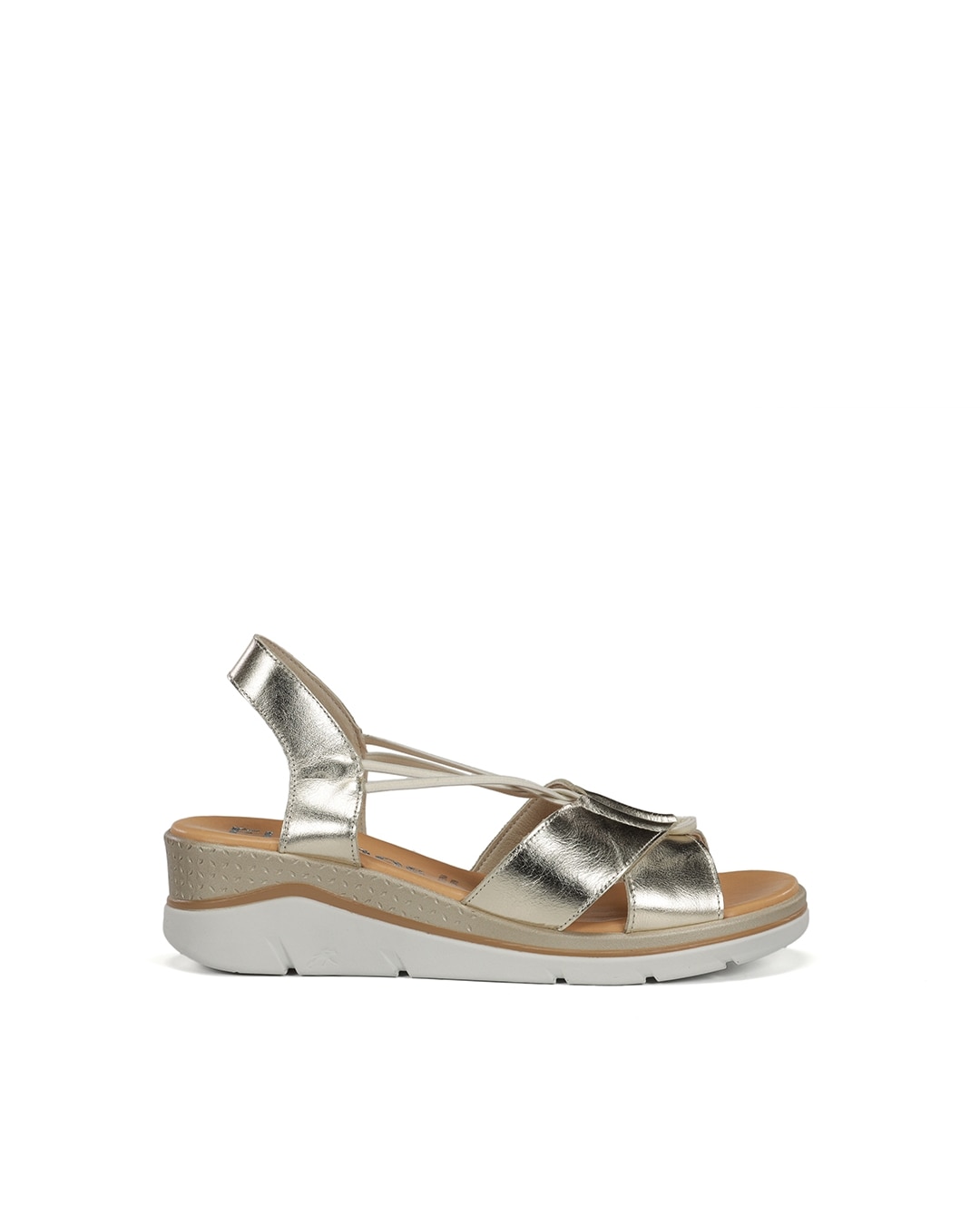 Sandalias de mujer fabricados en piel - Fluchos - Oro Oro-1