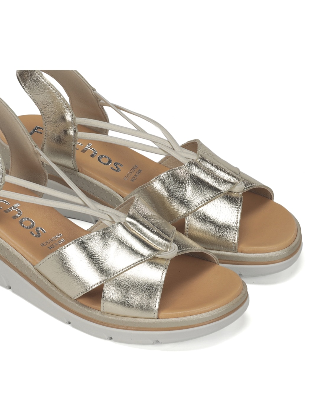 Sandalias de mujer fabricados en piel - Fluchos - Oro Oro-6
