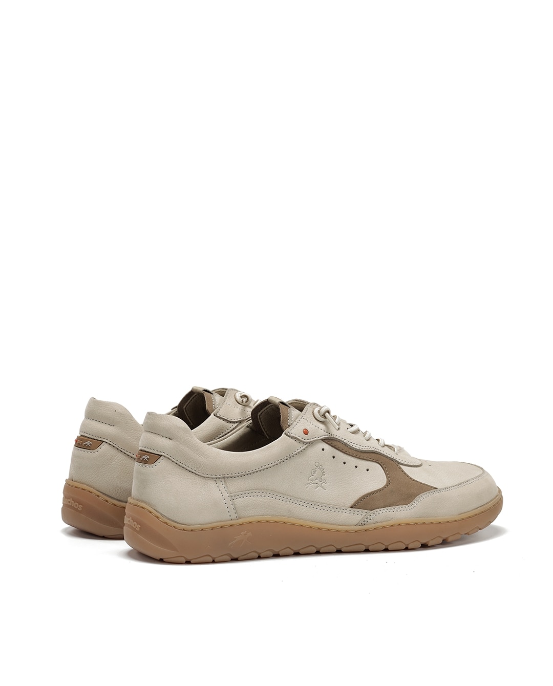 Zapatos de cordones de hombre fabricados en nobuck - Fluchos - Blanco Blanco-2