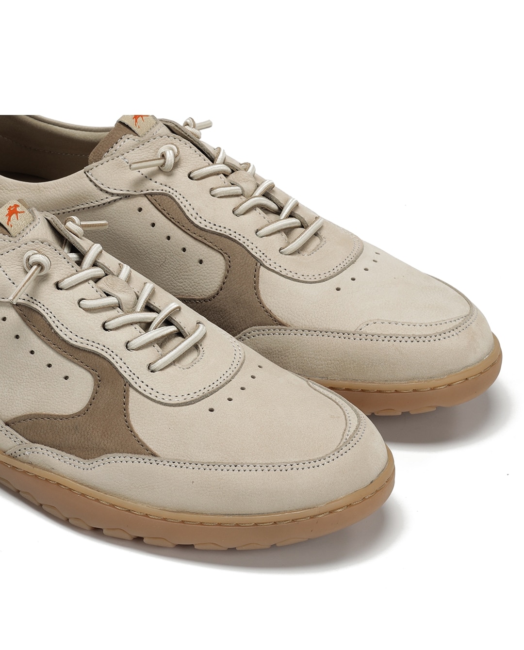 Zapatos de cordones de hombre fabricados en nobuck - Fluchos - Blanco Blanco-6