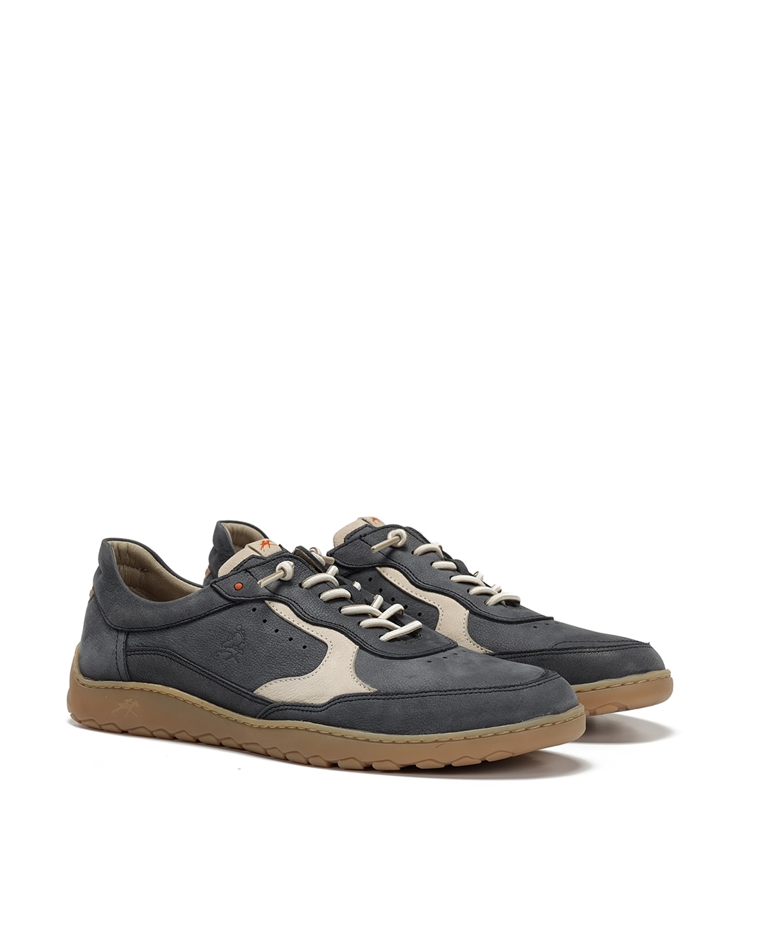 Zapatos de cordones de hombre fabricados en nobuck - Fluchos - Azul Azul-3